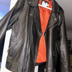 Mens Leather Jacket XL