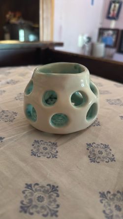 Handmade candle holder
