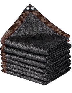 48x20 FT Shade Cloth for Garden, Durable Mesh Tarp Patio Sun Shade 90% Resistant Black Shade Netting for Vegetables, Greenhouse, Plants Cover, Chicken