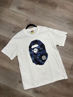 Bape “Color Camo Big Ape” Tee White/Navy
