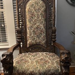 Antique Throne Chair 
