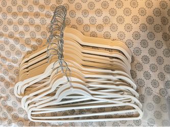 Thin and Standard White Hangers - 20 count