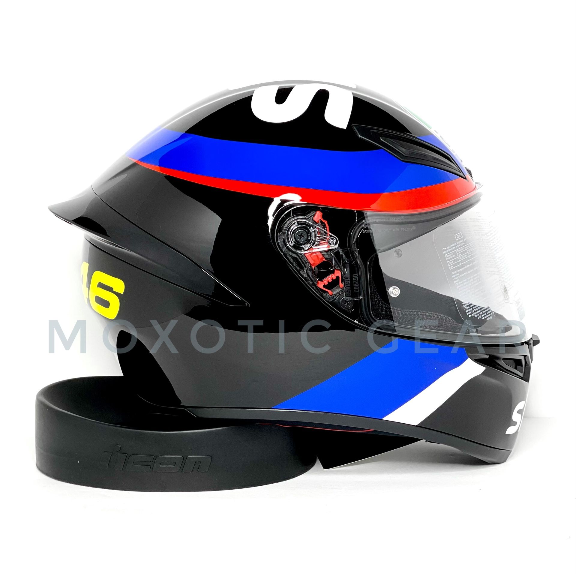 AGV K1 S VR46 Sky Racing Team Helmet Black/Blue – Performance Moto