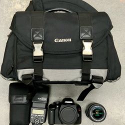 Canon EOS Rebel T2i DSLR Camera Cam Digital EF-S 18-55mm 3.5-5.6 IS Lens Kit Combo Photo Photography Flash Video Videography Travel Bag