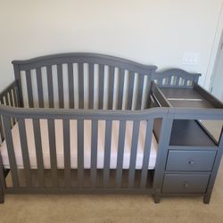Gray Crib 