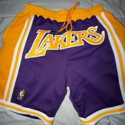 Just Don Purple Lakers Shorts