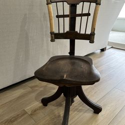 Antique wooden chair with unique design