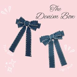 Denim bows 