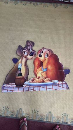 Lady and tramp cardboard cut out