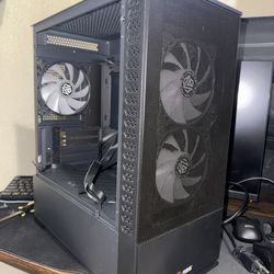 ABS Cyclone Aqua PC Case Computer Case micro atx RGB Fans & 650w watt PSU