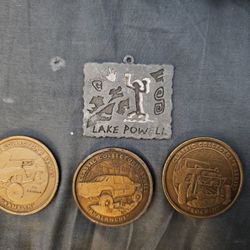 3 Collectable Coins + Bonus Lake Powell Keychain 
