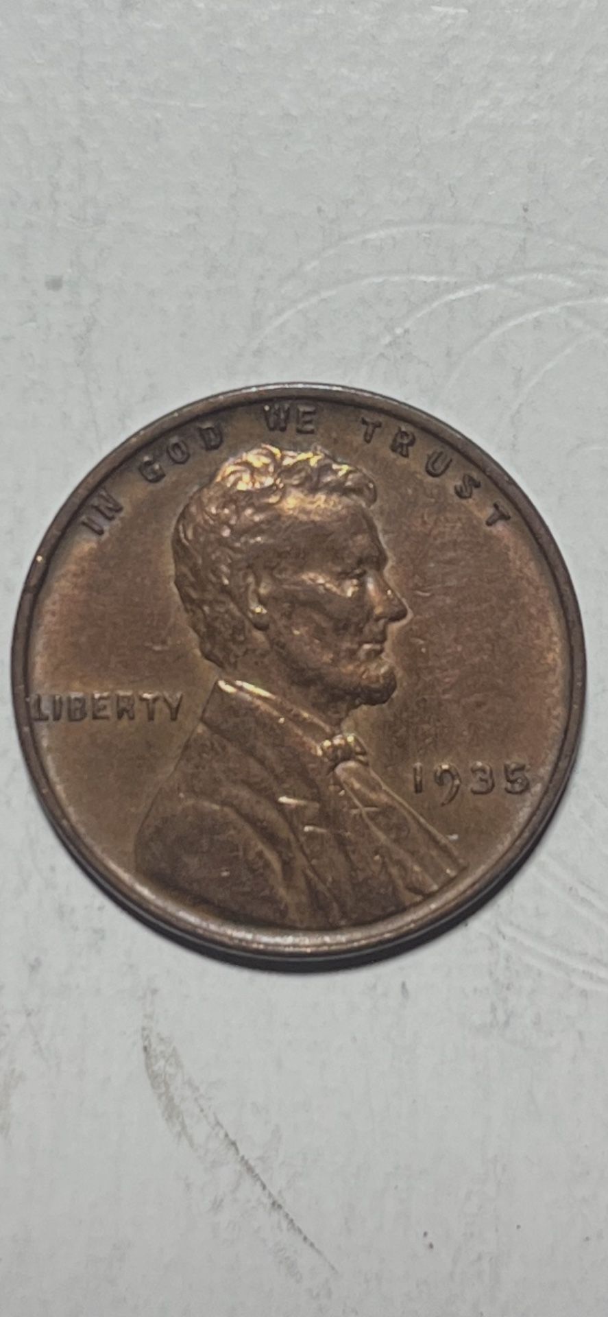 1935 Lincoln Wheat Penny 