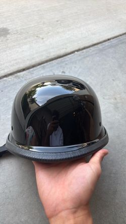 Black Gloss Half Shell Motorcycle Helmet