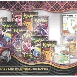 Paldean Fates: Great Tusk Iron Threads Ex Premium Collection Box