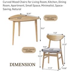 Triangular Dinning Table- IN BOX
