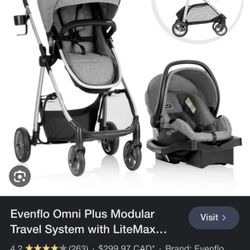 Evenflo Omni Plus Stroller + EXTRA BABY ITEMS