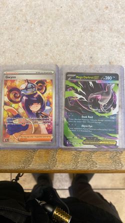 Pokémon TCG Gwynn & Mega Darkrai ex Cards