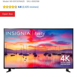 Insignia 55” 4K Smart TV - Great Condition