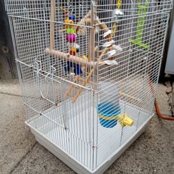 Medium Bird Cage With Accessories 