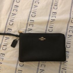 Coach Double Zip Wristlet 