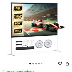 100 inch projector screen