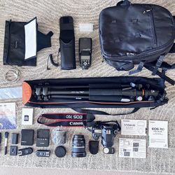 Canon EOS 70D Professional DSLR Camera Kit - Perfect Condition