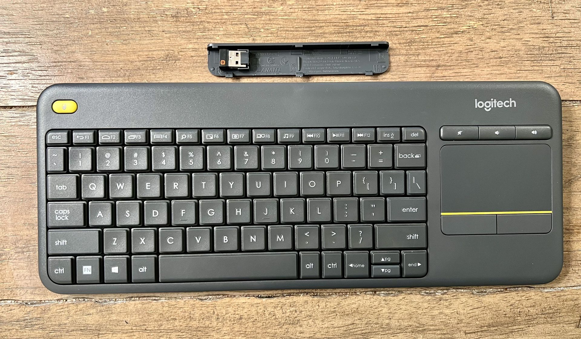 logitech wireles keyboard w/ touchpad