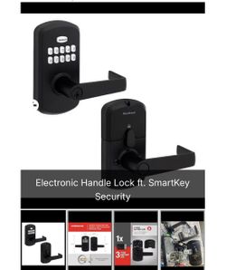Kwikset Electronic Handle Lock with SmartKey Security