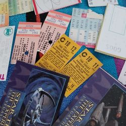 Used Travel Ticket Collectible Ticket Stubs Genesis Rush The Grand Ole Opry Star Trek Plus More
