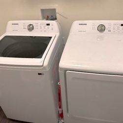 New Samsung Electric Washer and Dryer