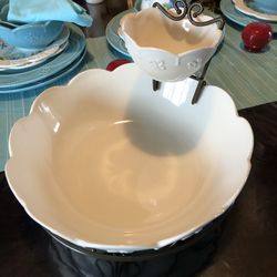 Tazones Para Servir Con Su Base Princess House 