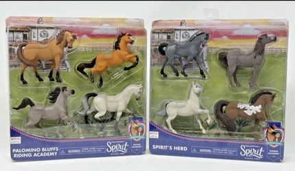 Dreamworks Spirit Riding Free Palomino Bluffs & Spirit's Herd (Lot of 2)