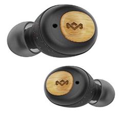 House of Marley True Wireless Champion Earbuds - Bluetooth 5.0 Earphones, Up to 28 Hours Battery Life with Quick Charge, Rechargeable Case, Eco Friend