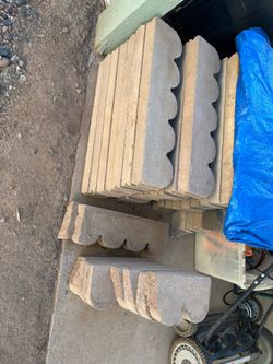 Gardening scalloped edging bricks- 5-1/2” high
