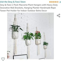 2 Pack Macrame Plant Holder..