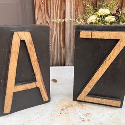 Wooden Book Ends