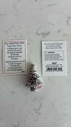 New Christmas tree prayer box charm