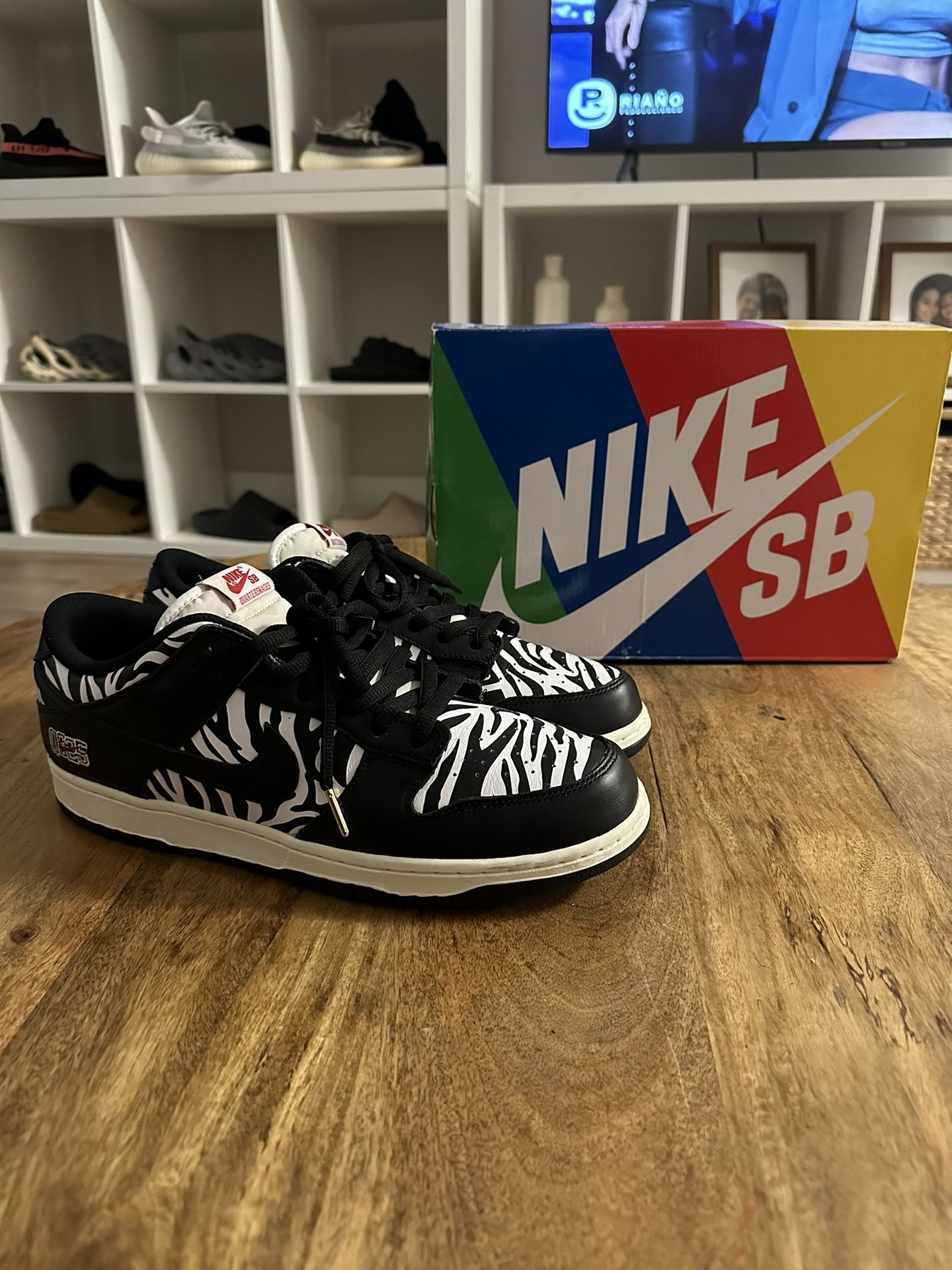 Nike Sb Dunk Low Zebra Size 12 Pads