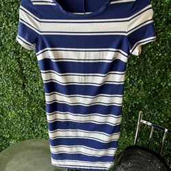 Old Navy Blue And White Dress Size Small