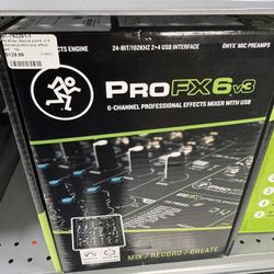 Mackie Pro Fx 6 V3 New