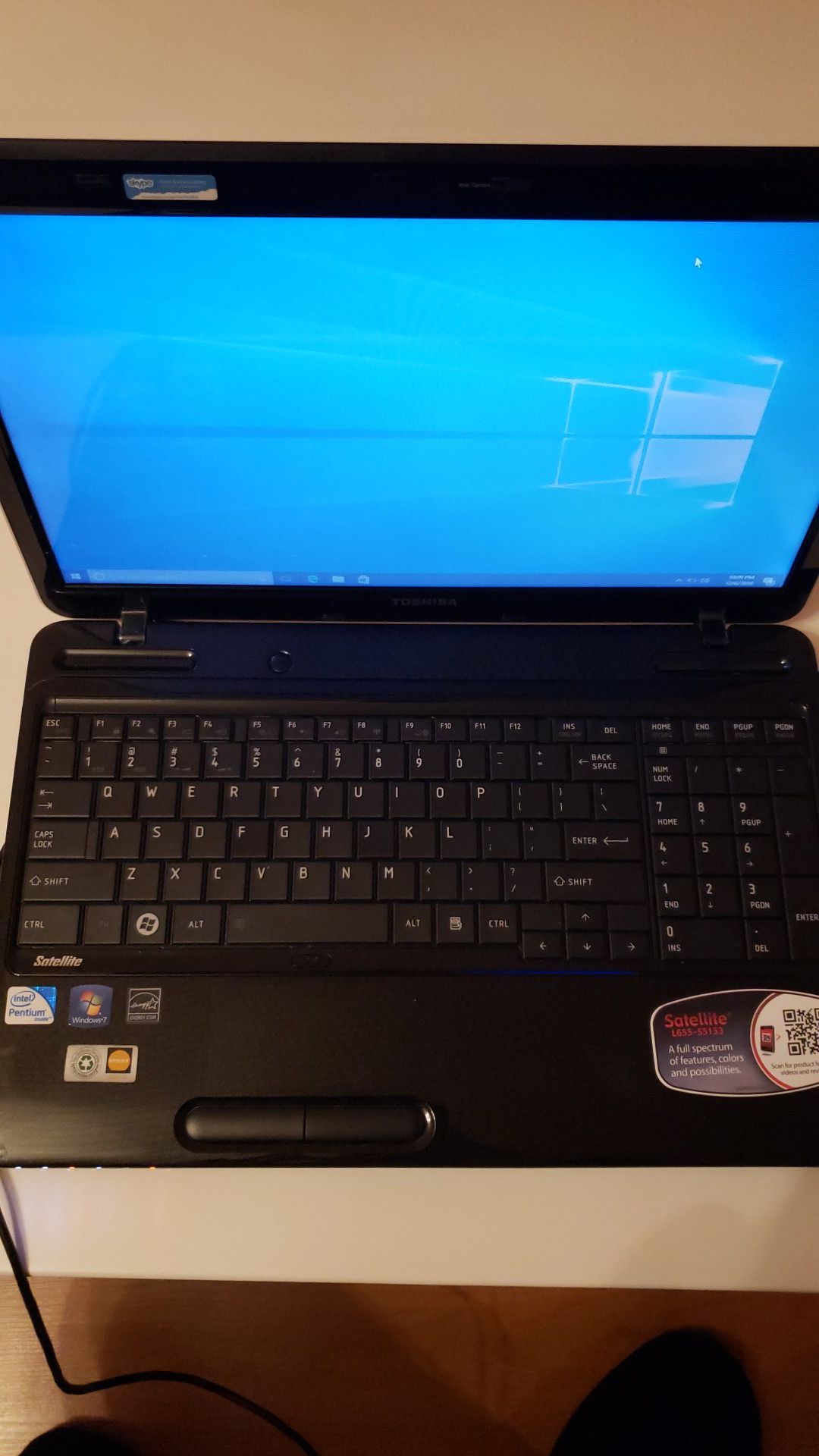 Toshiba Windows 10 Laptop