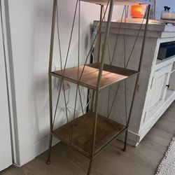 3 Tier Gold Framed Table