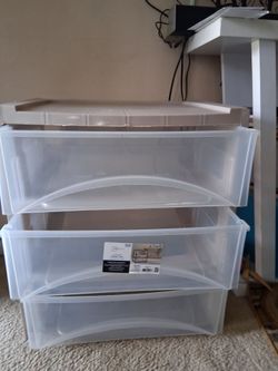 Mainstays Wide Cart 3-Drawer Storage Unit