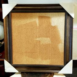 New in Package! Bronze Framed Corkboard 19in x 19in