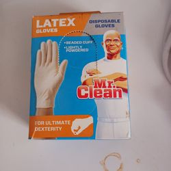 Mr Clean Disposable Gloves 50 Pack None Used