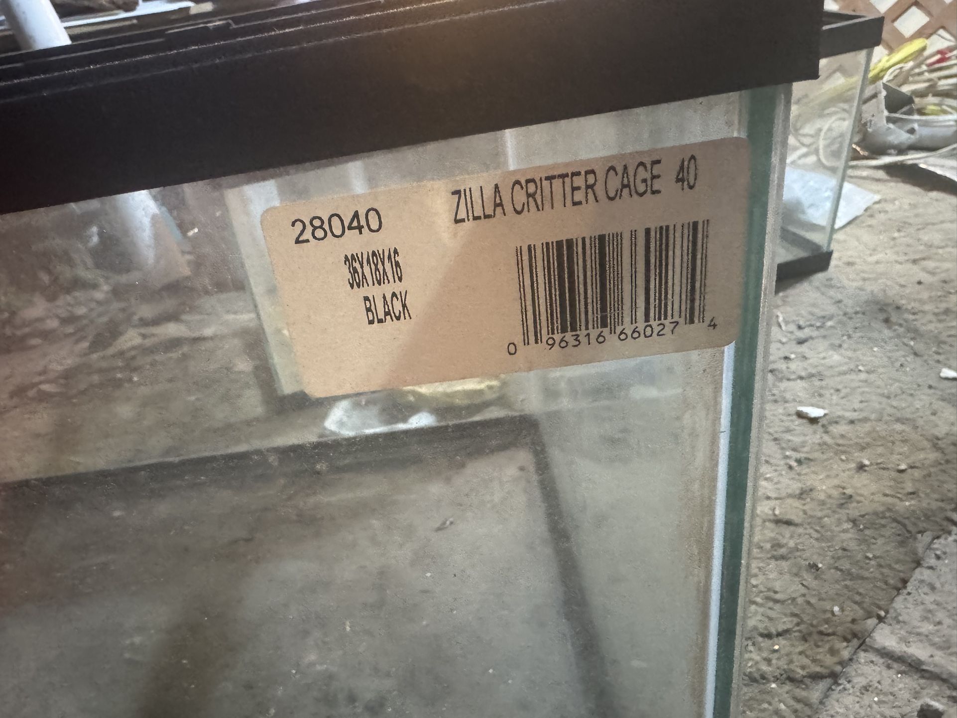 40gal And 20gal Reptile Aquarium Tank