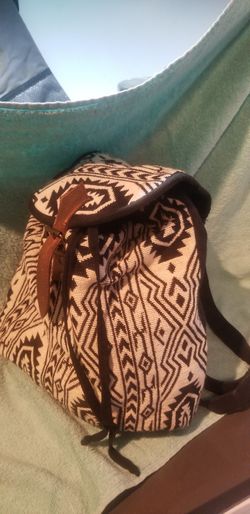 World market drawstring bag/backpack.