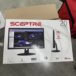 Sceptre 20" 1600x900 HDMI VGA 75hz 5ms LED Monitor (E205W-1600 Black)