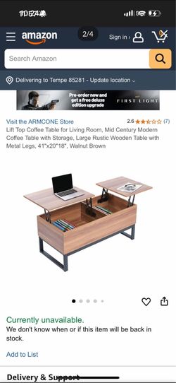Lift Top Coffee Table
