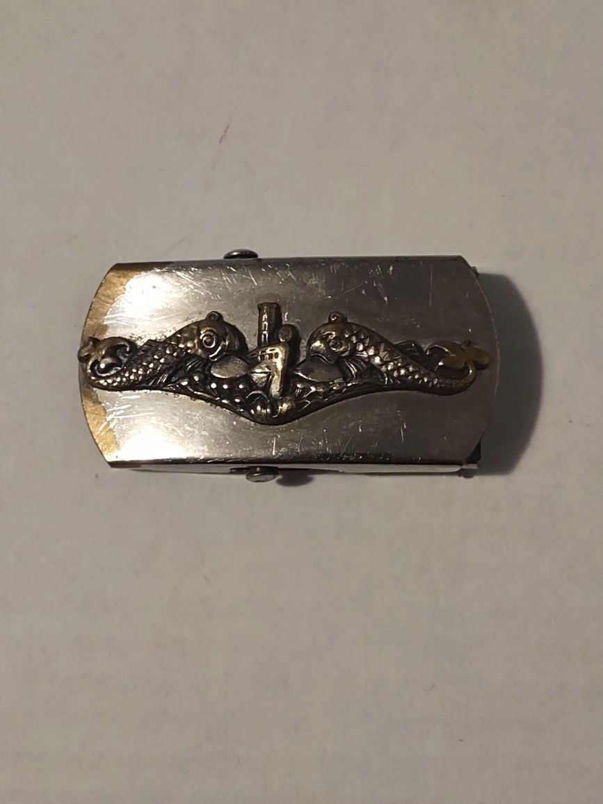 US Navy Submarine Service Belt Buckle